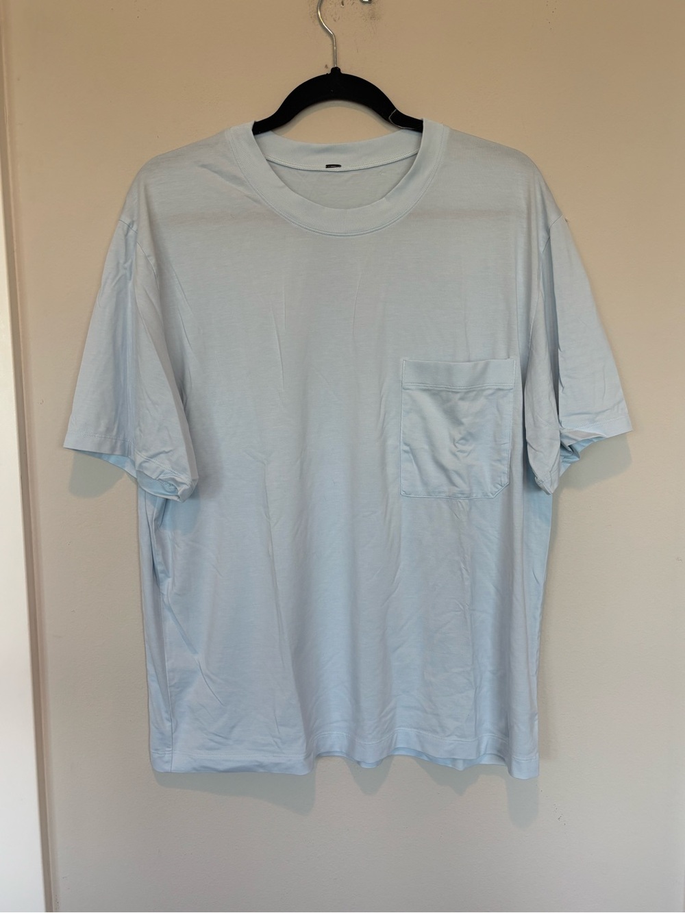 lululemon athletica Light Blue Short Sleeve Pocket Tee
